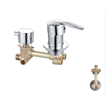 Bathroom 3 Ways mixer faucet  santary ware factory OEM  brass wall mount mixer bathroom shower faucet